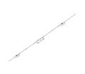 ROTO többpontos ajtózár kulccsal vezérelhető 2 x nyelv 16-92-8 KG - Ezüst, 45