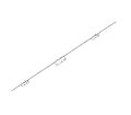 ROTO többpontos ajtózár kulccsal vezérelhető 2 x csavar 16-92-8 KG - Ezüst, 45
