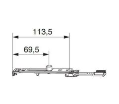 MACO felső végződés 90°-os korlátozással MULTI-MATIC KS
