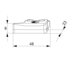 MACO Protikus helyzetzár és erkélyajtó PVC ALUPLAST MULTI-MATIC ablakokhoz - Ezüst, bal