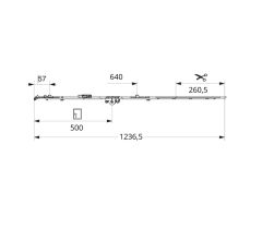 MACO Nyitott hajtás. 1.091-1.340 mm sebességváltó oldalra dönthető mm- MULTI-MATIC - Ezüst