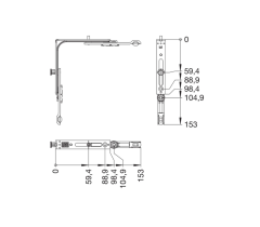 WINKHAUS saroksor E2 - Ezüst
