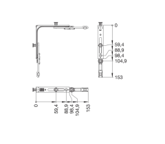 WINKHAUS sarokvezető E11 - Ezüst