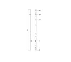 WINKHAUS központi sapka 500 mm - Ezüst