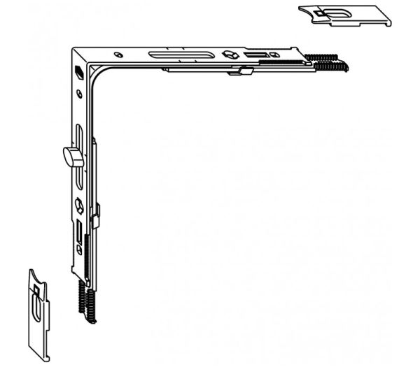 MACO sarokhajtómű A 370-2350 mm 1VZ MULTI-TREND - Ezüst