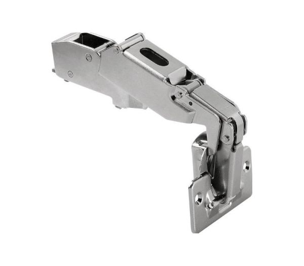 BLUM CLIP TOP széles szögű zsanér 170°-ban hajlítva 9,5mm rugóval, csavarokkal