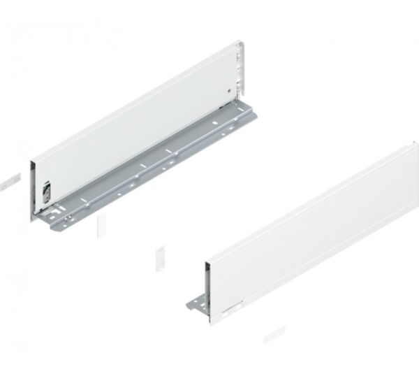 BLUM LEGRABOX tiszta oldalmagasság K, md 300 mm, selyem fehér-matt acél