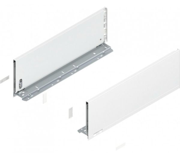 BLUM LEGRABOX tiszta oldalmagasság C, md 600 mm, selyem fehér-matt acél