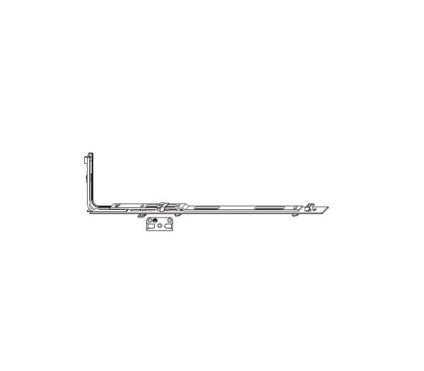 MACO biztonsági vízszintes középső rész 600-1050 mm szélességhez MULTI-TREND - Ezüst